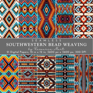 "Nahtlose südwestliche Perlenweberei, Western muster, Western Tapete ""Navajo"" Muster, Western Tapete, Western Tapete, Western Tapete"
