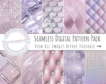 Luxury Glam Digital Paper, printable scrapbook paper, seamless pattern, glitter background texture, metallic, print on demand commercial use