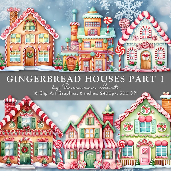 Christmas Gingerbread House Clipart Transparent PNG, xmas winter clip art scrapbook journal planner invitation card making print on demand