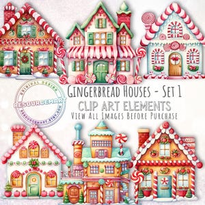 Kerst peperkoekhuisje clipart transparante PNG, kerst winter clip art scrapbook dagboek planner uitnodigingskaarten maken print on demand