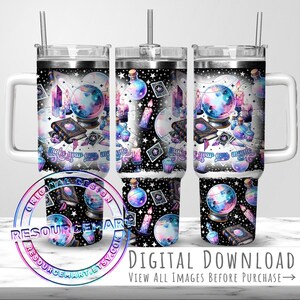 Machen Sie Ihr Eigenes magisches 40 Unzen Tumbler Wrap Design, Pastell Hexe Halloween 40 Unze Sublimation Stanley Tasse praktische magische mystische Grifftasse