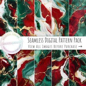 Weihnachten Marmor Digital Papier, luxuriöse nahtlose Texturen, festliche Scrapbook Seiten, Marmor Muster, Hintergrundtapete, Print on Demand