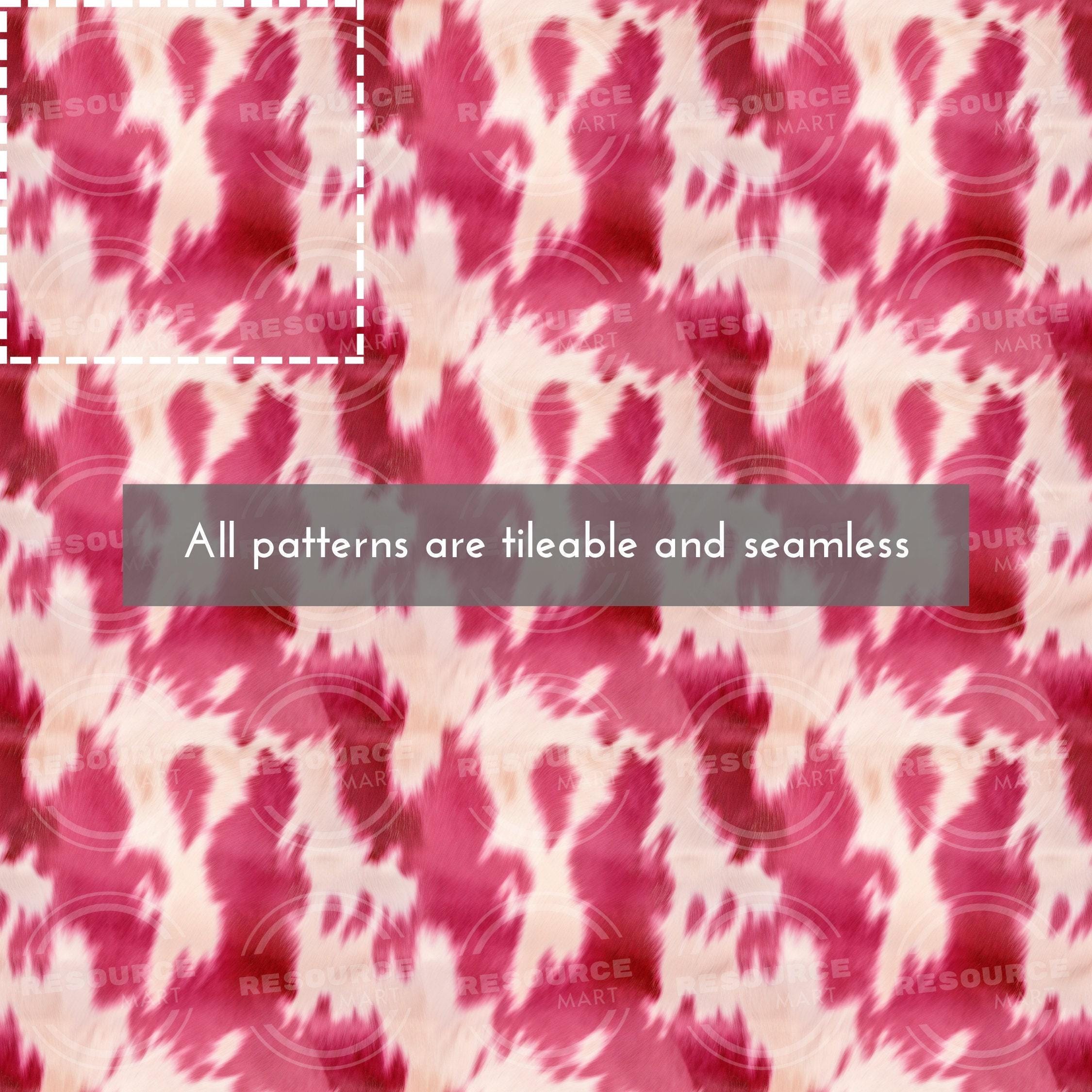 Seamless Pink Cowhide Digital Paper, Scrapbook, Tileable Leather ...