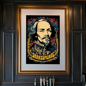 William Shakespeare Illustration Print