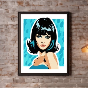 Art Print, Beautiful Woman, Matte Poster