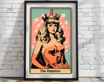 The Empress Tarot Card Illustration Poster Print