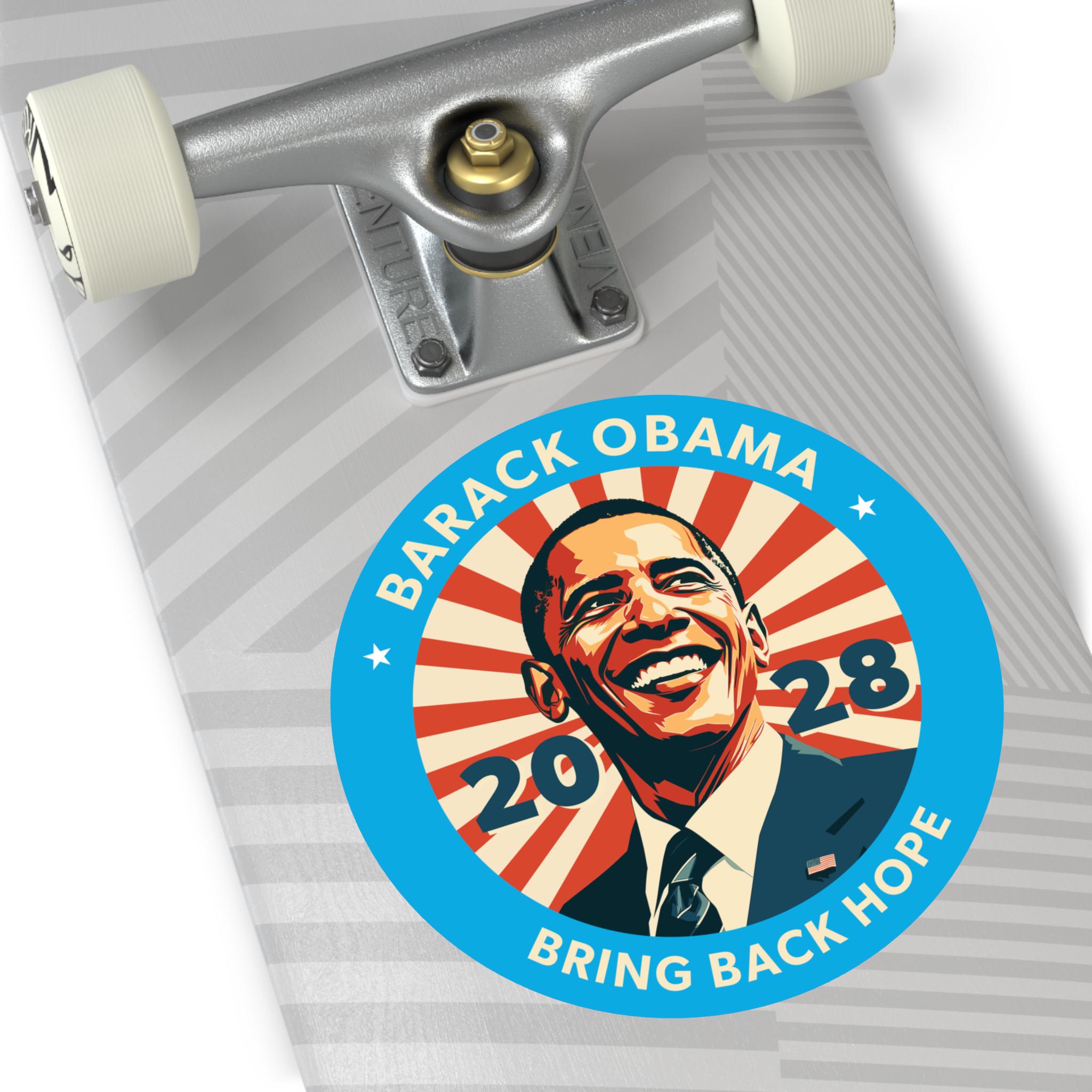 Barack Obama 2028 Vinyl Bumper Sticker, Obama na prezydenta 2028, Bring  Back Hope Sticker, Prezydent Obama Illustration, Progressive Hope - Etsy  Polska, image size:2048x2048
