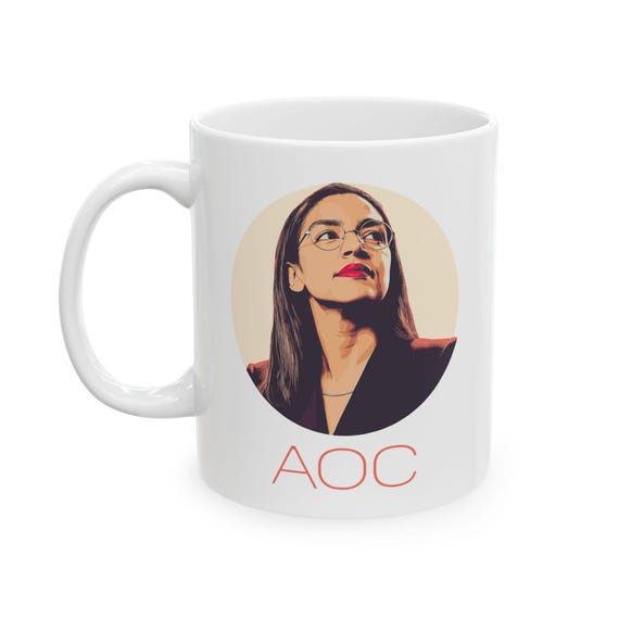 AOC Alexandria Ocasio-cortez Ceramic Mug, (11oz, 15oz), Illustration of  AOC, Portrait of AOC, Progressive Democrat, Feminist, Coffee Mug - Etsy  Israel