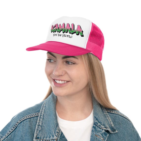 Unisex Funny Dad Hat Kamala Harris 2024 Trucker Hat -  display picture 3