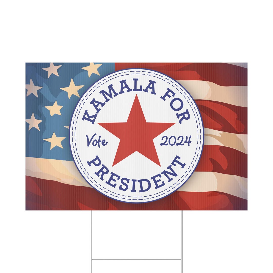 Kamala Harris for President 2024 Yard Sign - Show Your Support! - Etsy