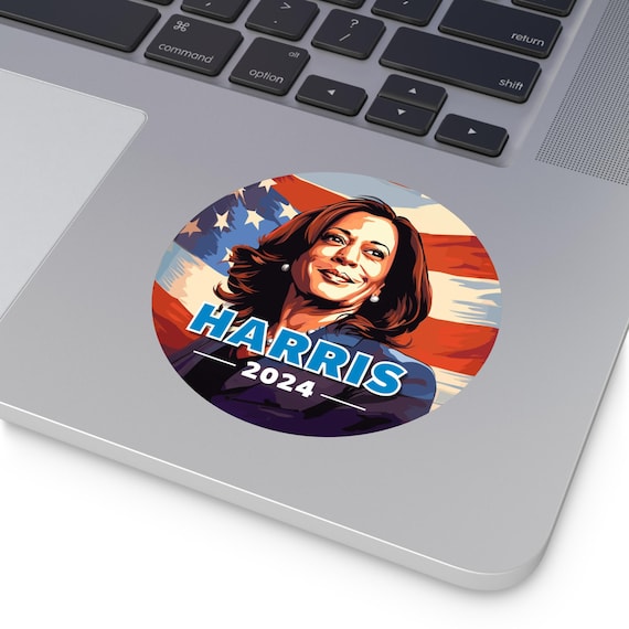 1000Pcs Kamala Harris 2024 Campaign Stickers - Vinyl, Multicolor, Smooth Surface