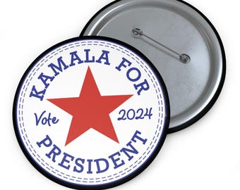 Kamala Harris For President 2024-knop