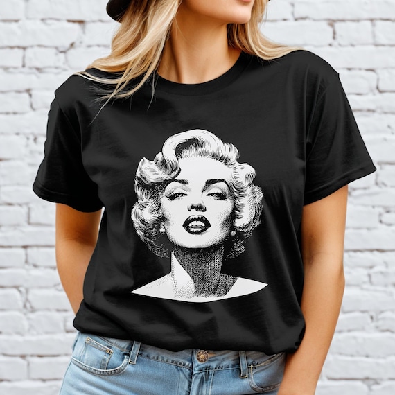 Marylin Monroe Unisex T-shirt, Vintage Celebrity Tee, Hollywood