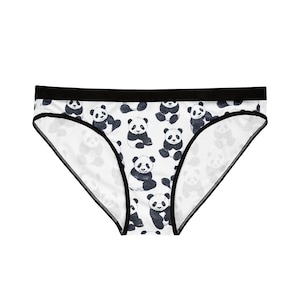 Adorable Panda Panties - Print Women&#39;s - Soft & Comfy Underwear