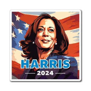 Magneet Kamala Harris For President 2024 (vinyl)