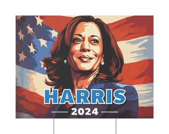 Kamala Harris for President 2024 Yard Sign - Show Your Support!