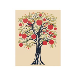 Apple Tree Poster on High Quality Paper