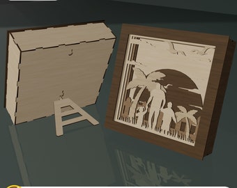 Father's Day Stand, Laser Cut Files, SVG, Multilayer, Table Top Stand, Wall Hanging Stand,Father's Day Glowforge Files, Laser Cut Files DXF