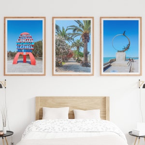 Set van 3 San Benedetto del Tronto-prints – kustbedel uit Italië