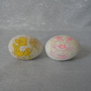 1960&#39;s Easter Egg Figurines Set of 2