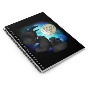 President Malphas Crow Moon Demonic Parody Spiral Notebook