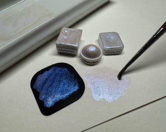 Handmade Watercolor Paints "Gletscher"