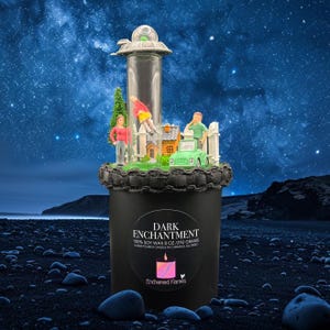 Alien Abduction Candle Funny UFO Mothership Gift For Sci-Fi Fan Geeky Decor Unique Home Scented Quirky Housewarming Present