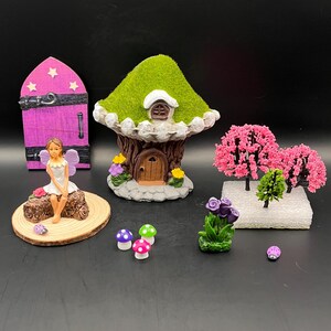 Fairy Garden Kit Miniatur 13-teiliges Set DIY Fairy Garden Terrarium Zubehör Bauen Sie Ihr Eigenes Skurriles Feendekor Liefert Kostenloser Versand