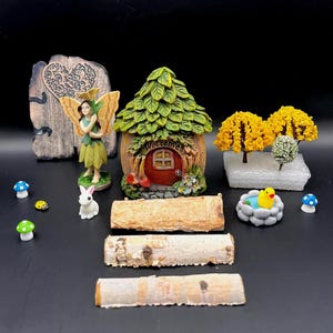 Fairy Garden Kit Miniature 16 Piece Set DIY Fairy Garden Terrarium Accessories Build Your Own Whimsical Fairy Decor Supplies Free Shipping