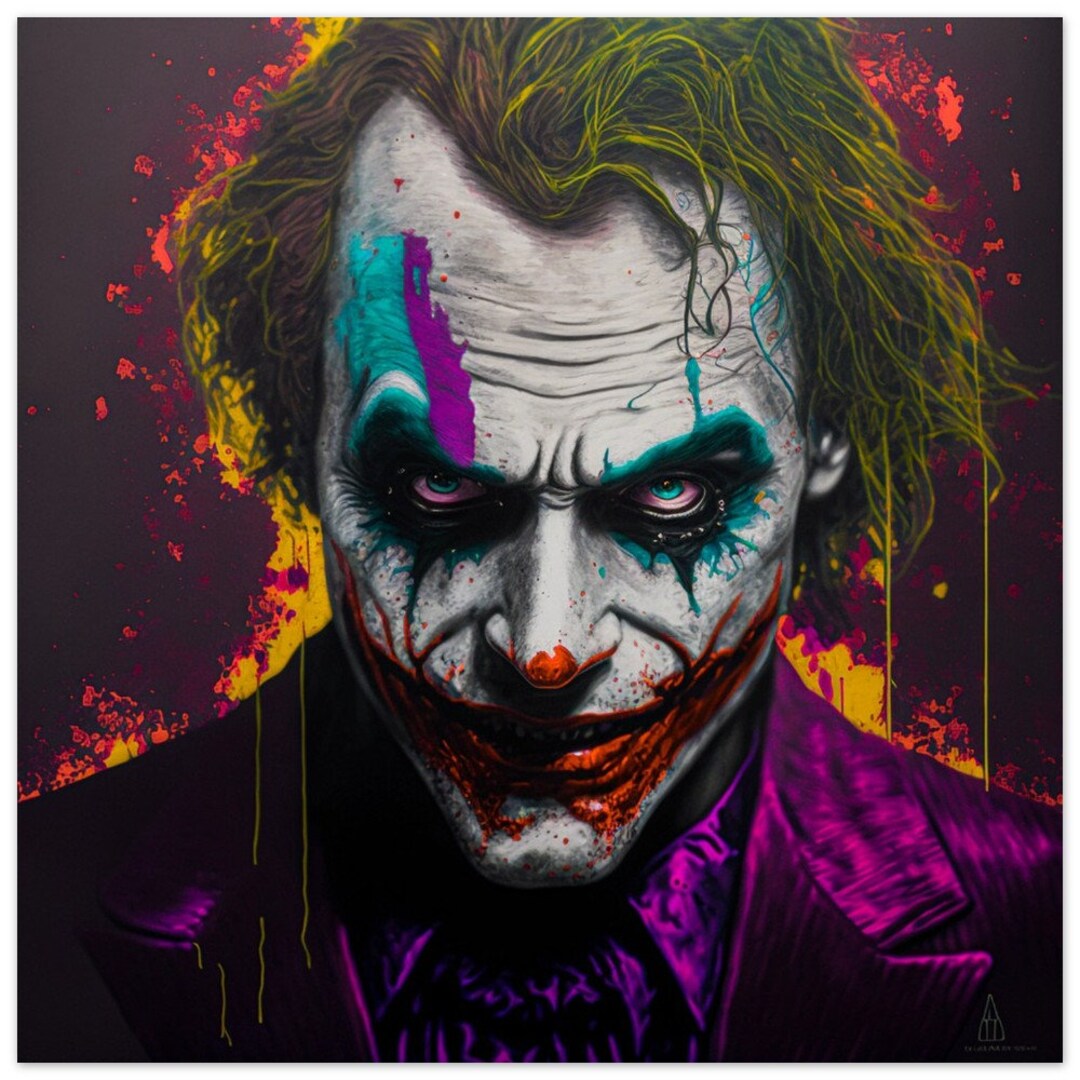 The Joker Premium Matte Paper Poster Etsy