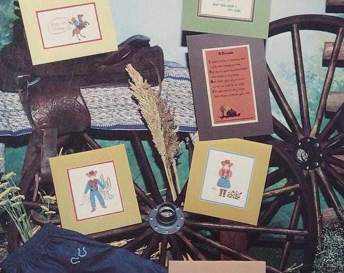 Vintage Cowboy Legend (Americana Stitching) Cross Stitch Design by Art by Abby