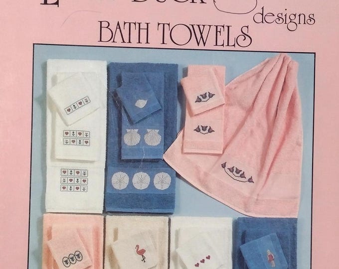 Cute Bath Towels (No. 23) Cross Stitch Designs by Phyllis Dobbs