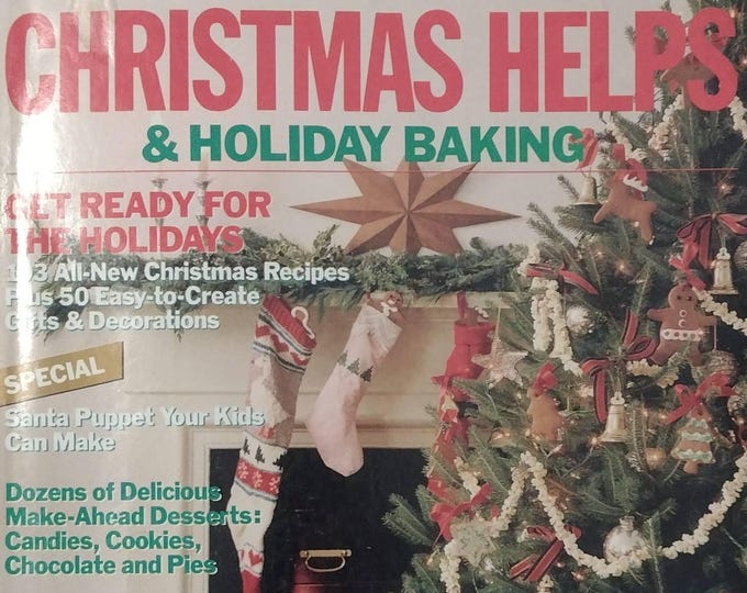 Special Double Holiday Issue of Christmas Helps & Holiday Baking Magazine from 1988