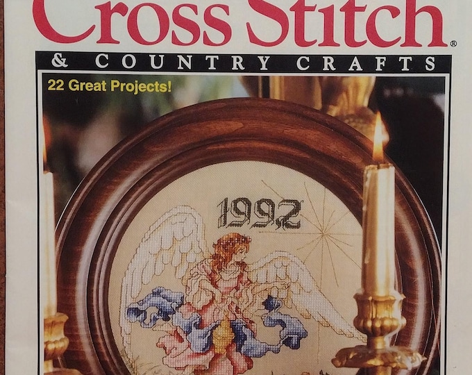Cross Stitch & Country Crafts Magazine from December 1992