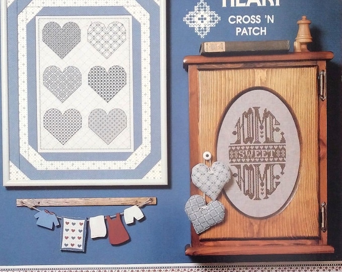 Country Cross-Stitch Heart Design by Cross 'N Patch
