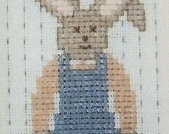 Cute Country Bunny (BP-4) Cross Stitch Design by Homespun Elegance