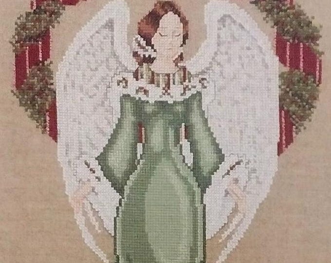 Beautiful Christmas Angel of Peace (Item #469) Cross Stitch Design by Angela Pullen