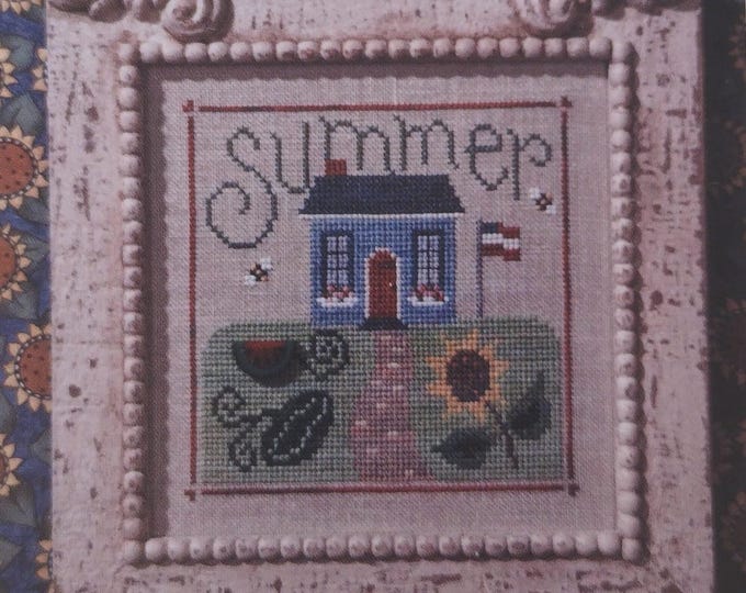 Sultry Summer Sampler (#S25) Snippet Cross Stitch Design by Lizzie Kate