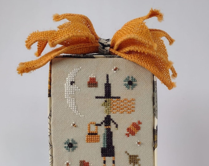 Halloween Cross Stitch Witch Cube
