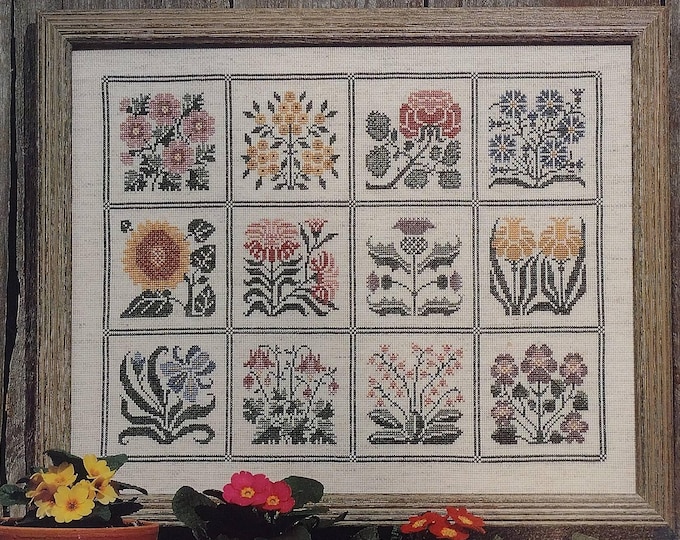 A Prairie Garden (Book No. 35) Cross Stitch Design by The Prairie Schooler
