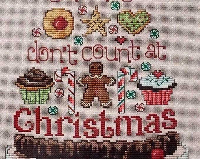 Delicious Christmas Calories (L434) Cross Stitch Design by Sue Hillis Designs