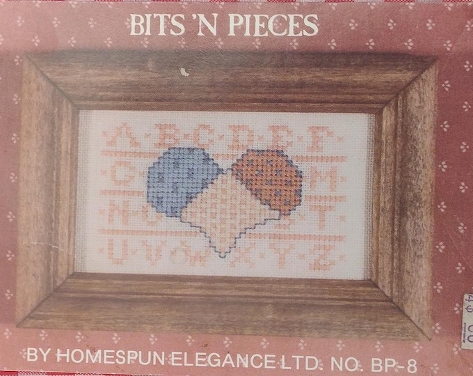 A-B-C Heart Cross Stitch Design by Homespun Elegance Ltd.