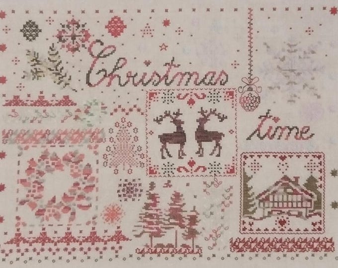 Beautiful Coloris Christmas Time Cross Stitch Design by DMC