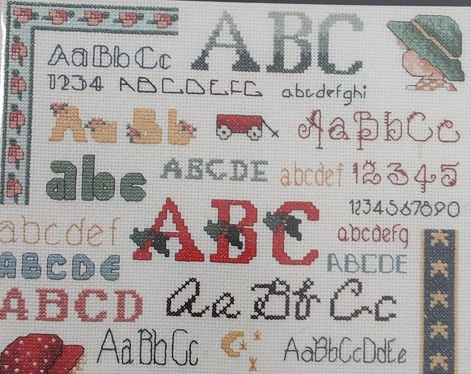 Classic A to Z Basic Alphabets and Borders (22159) Cross Stitch Designs by Alma Lynne