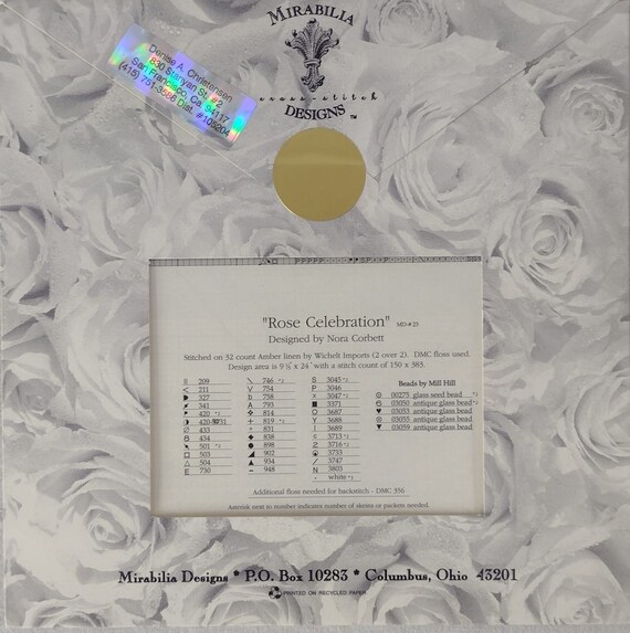 Exquisite Rose Celebration (MD-#23) Cross Stitch Design by