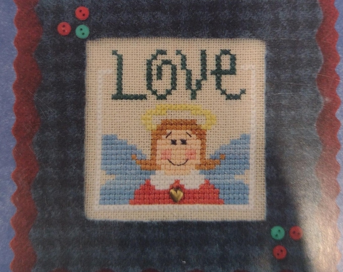 Christmas Blessing Love with Charm (#F46) Cross Stitch Design by Lizzie Kate