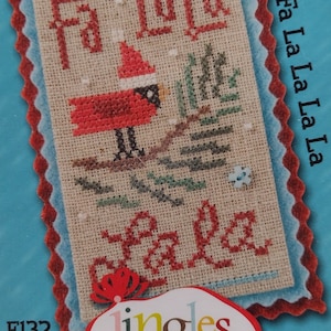 Joyful Fa La La La La (F132) Jingles Cross Stitch Design by Lizzie Kate