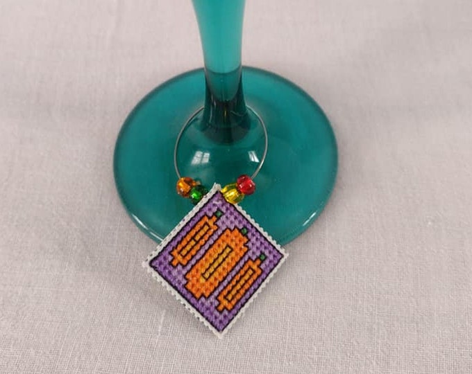 Handmade Boo Wine Charm - Finished