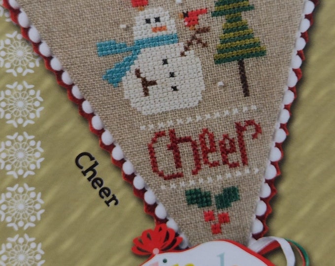 Joyous Cheer (F129) Jingles Cross Stitch Design by Lizzie Kate