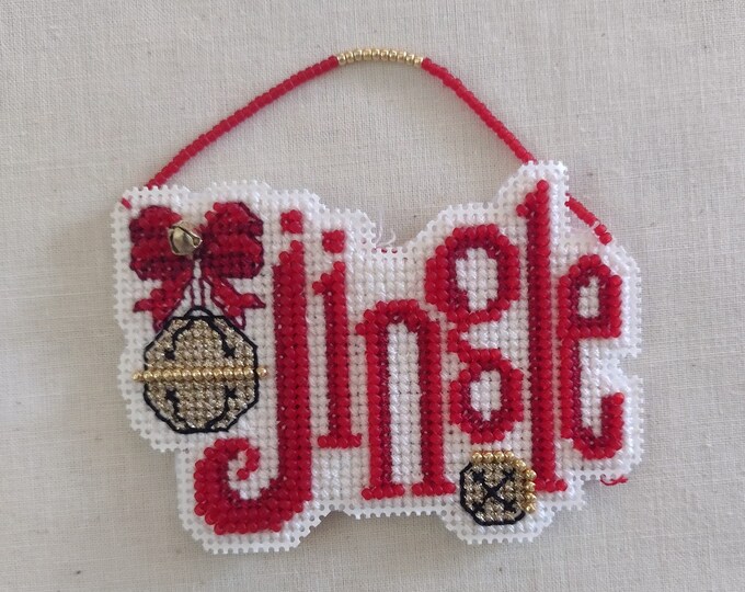 Fun Jingle Cross Stitch with Beads Ornament